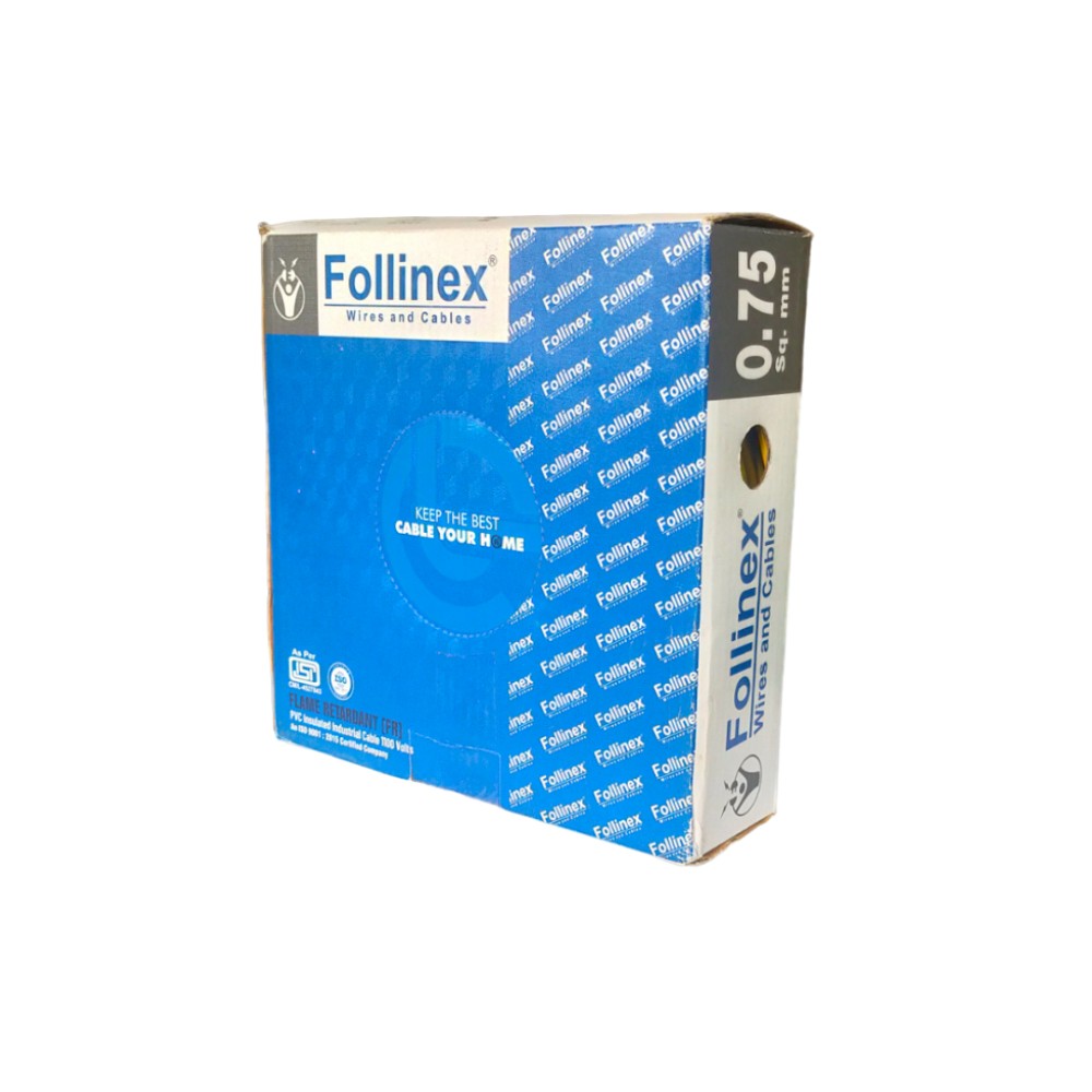 Follinex Multistrand Housing Wire 0.75Sqmm, 90 Meter