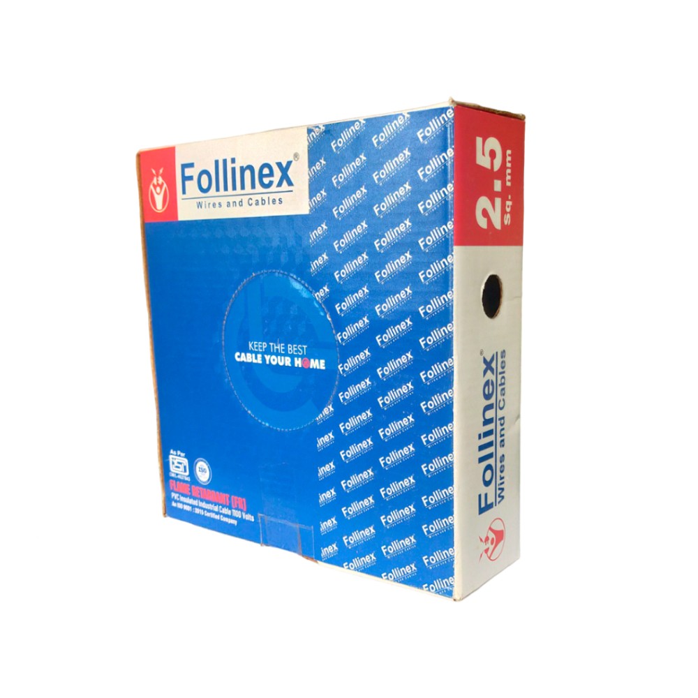 Follinex Multistrand Housing Wire 2.50Sqmm, 90 Meter