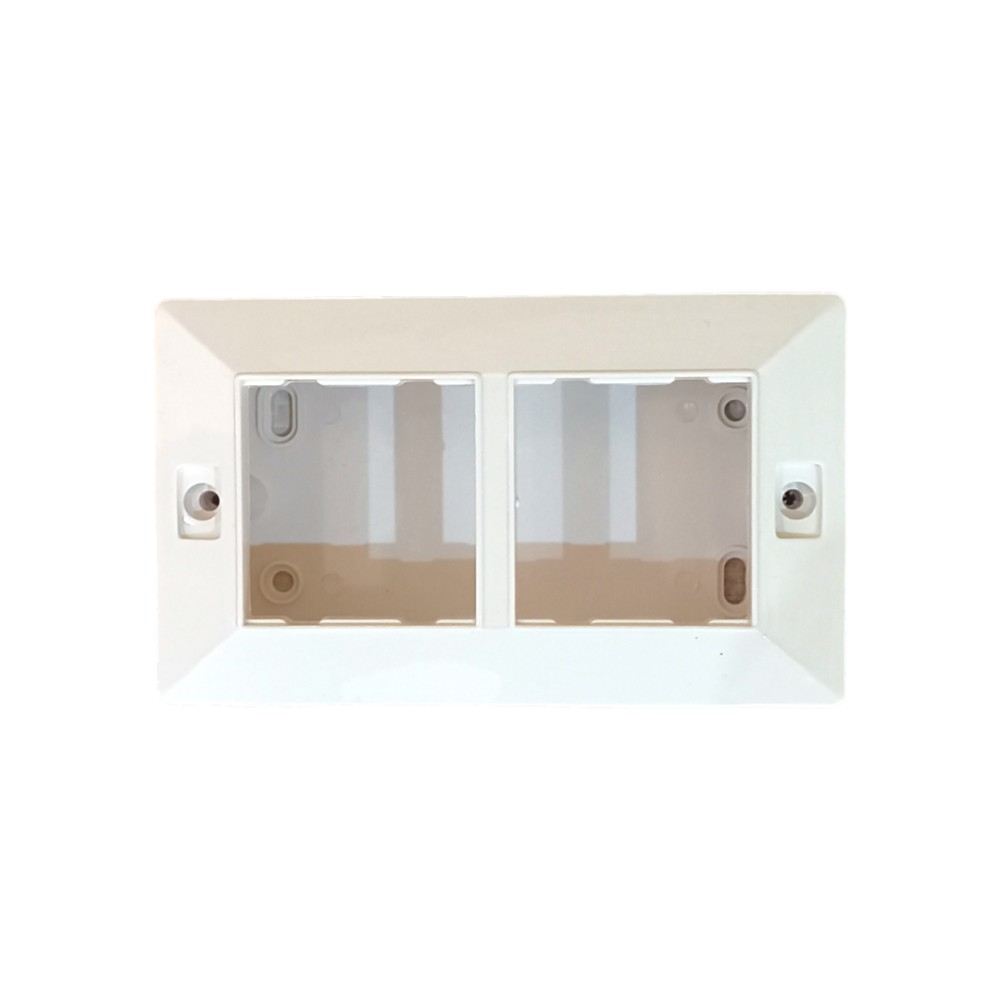 Jamsons 4 Modular Surface Box With Plate White, 10pcs Box