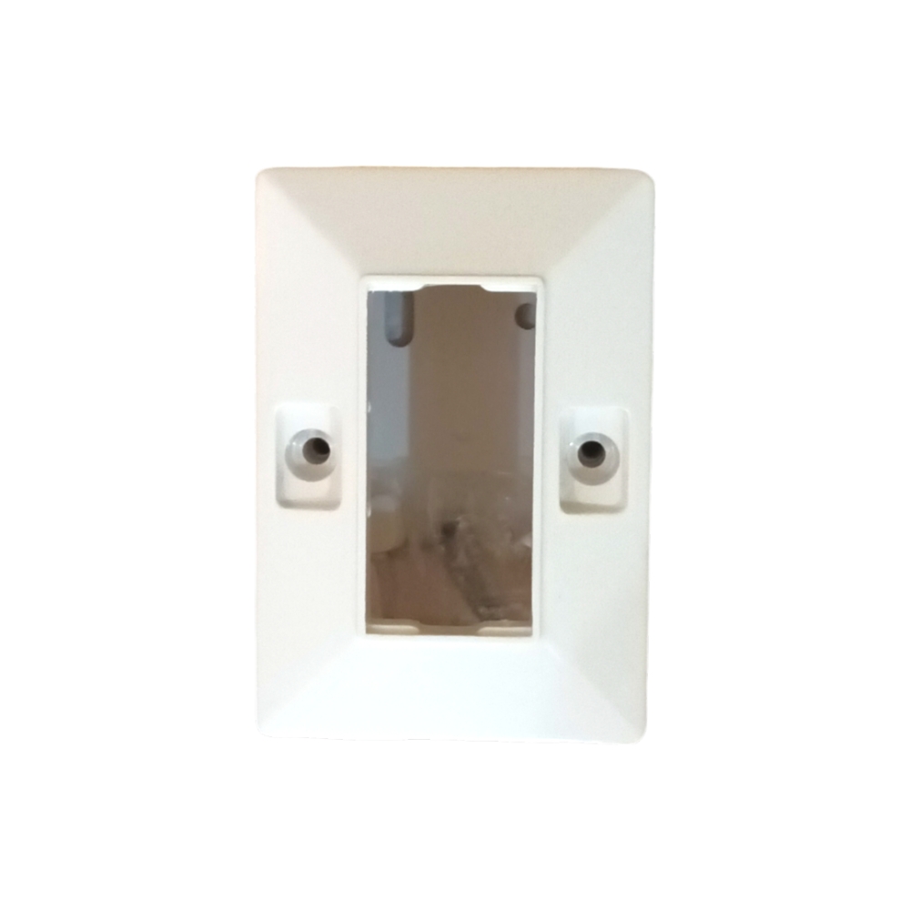 Jamsons 1 Modular Surface Box With Plate White, 20pcs Box