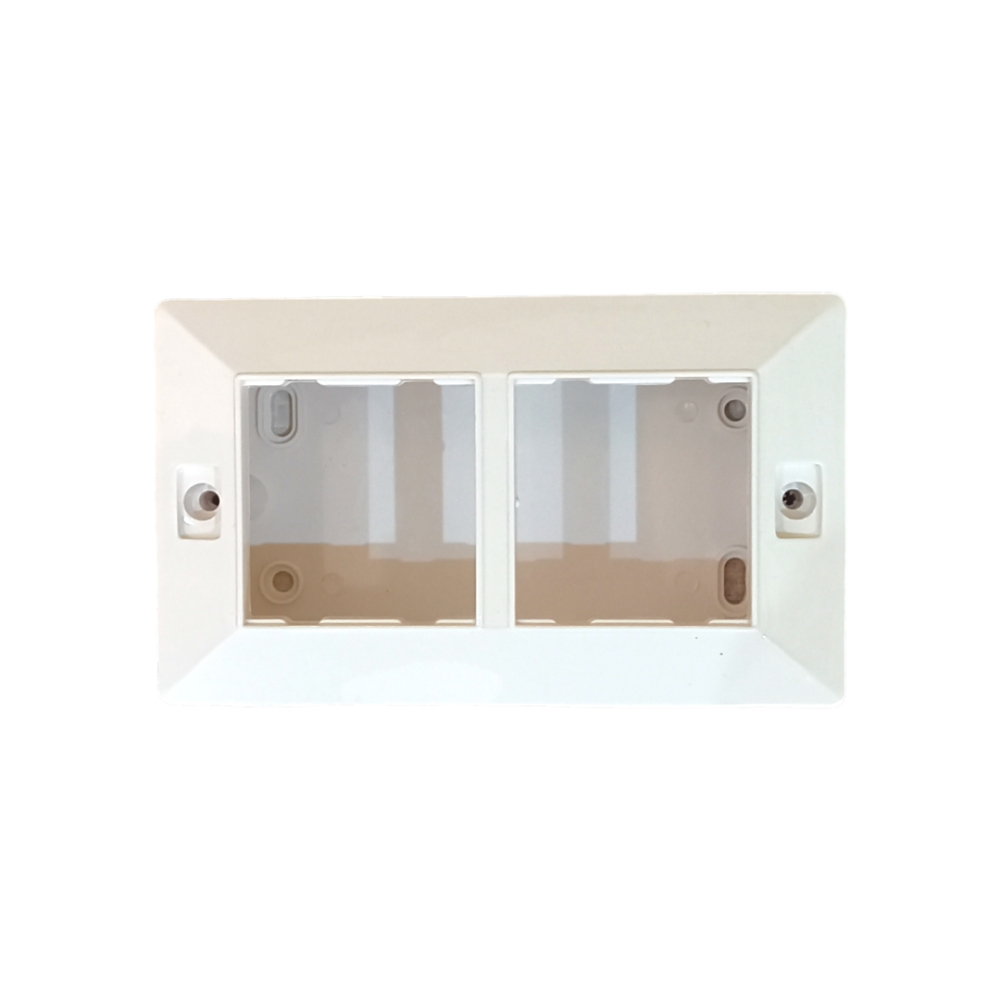 Jamsons 4 Modular Surface Box With Plate White, 10pcs Box