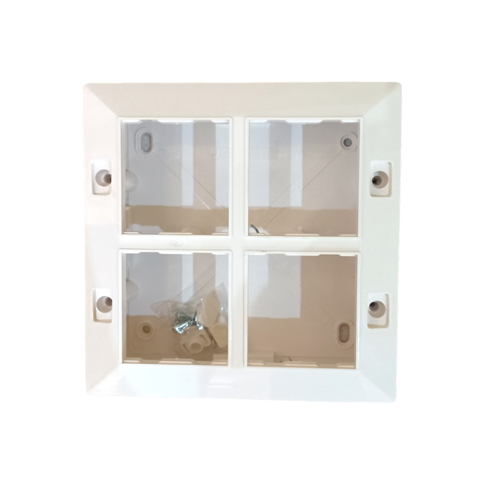 Jamsons 8 Modular V Surface Box With Plate White, 10pcs Box