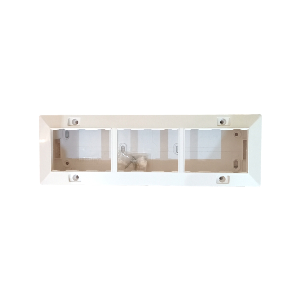 Jamsons 9 Modular Surface Box With Plate White, 10pcs Box